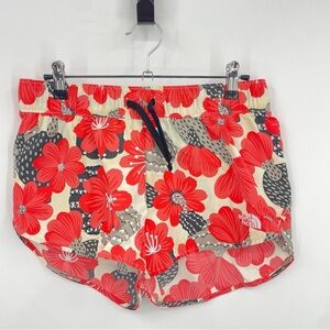 The North Face Women's Class V Women’s Floral Shorts Size S red black cream